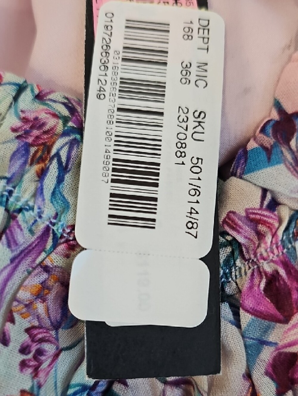 Steve Madden Lavender & Pink Floral Boho Lined Maxi Dress Thigh Slit Womens 6-8 - Picture 10 of 10